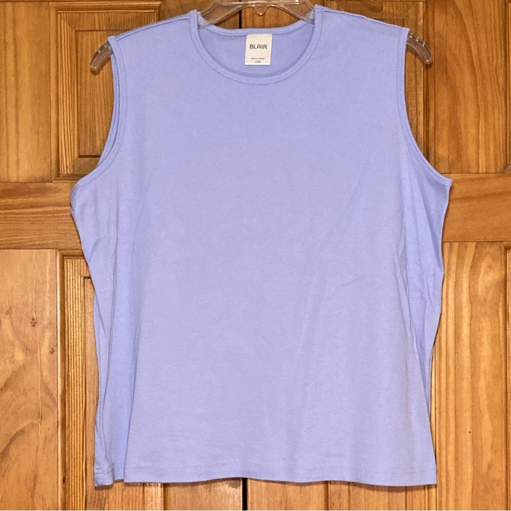 NWOT Blair Top Sleeveless Blouse Purple Size L Large